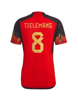 Belgien Youri Tielemans #8 Replika Hemmakläder VM 2022 Kortärmad